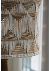 Barna-natúr színű asztali lámpa textil-juta búrával (magasság 45 cm) Ano – Markslöjd