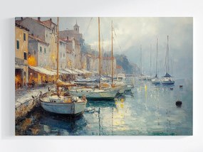 Vászonkép Canvas Város Dél Olaszország Horvátország Kikötő Hajók 120x80