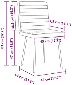 6 db krémszínű bársony étkezőszék