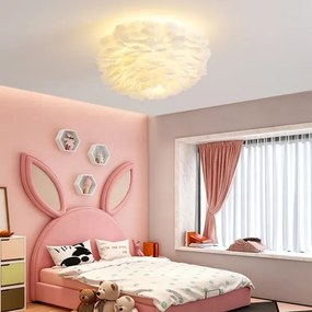 BRILAGI - Mennyezeti lámpatest FEATHER 3xE27/40W/230V átm. 50 cm fehér