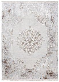 SAHARA Modern mintás vintage szőnyeg világos krémszínű és szürke   Szélesség: 80 cm | Hossz: 150 cm