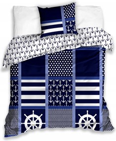 Vitorlás Ágyneműhuzat Szett Tenger Ankera Kormánykerék 140x200