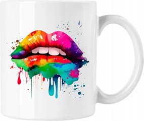 Bögre Száj Színes Divatos 2 Fehér 330ml