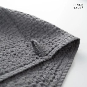 Sötétszürke törölköző és fürdőlepedő készlet 3 db-os Honeycomb – Linen Tales