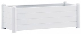 fehér kerti PP magaságyás 100 x 43 x 35 cm