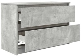 betonszürke szerelt fa TV-szekrény 80x35x54 cm