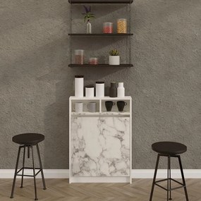 Összecsukható asztal Bracked - Carrara Marble