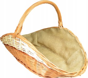 Fonott Fa Kosár Juta kandalló kosár