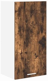 Függő szekrény Riga Füstölt tölgy és fehér 40 x 31 x 80 cm