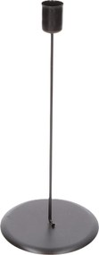 Gyertyatartó matt fekete, Ø2,1 cm H23 cm