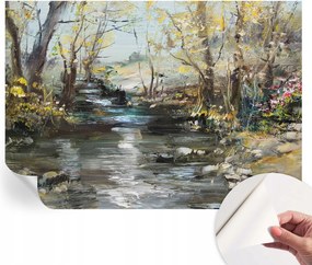 Dekoratív Öntapadós Tapéta Divatos Minták Erdei patak 208x146 cm