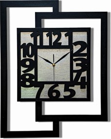 Nagy,modern Falióra,nappaliba,loftba, Minimalizmus,ezüst, Csendes