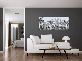 Kép - Illusztrált dzsungel (120x50 cm)