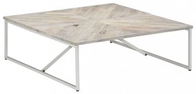 tömör mangófa dohányzóasztal 110 x 110 x 36 cm