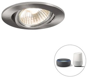 Okos beépített reflektor acél dőlésszögű, Wifi-vel, GU10 - Cisco