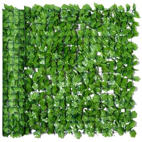 Műsövény belátásgátló, faldekoráció világoszöld 300 x 100 cm