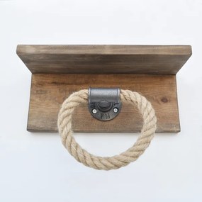 Törölközőtartó polccal BORURAF 14x30 cm fenyő