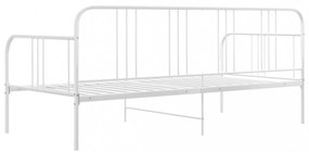 fehér fém kanapéágy-keret 90 x 200 cm