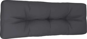 vidaXL antracitszürke szövet raklappárna 120 x 40 x 12 cm