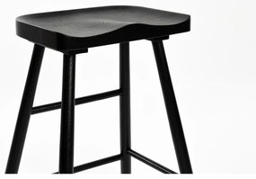 Fekete tölgyfa bárszék 64 cm Vander – White Label