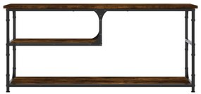 füstös tölgy színű szerelt fa és acél TV-szekrény 103x38x46,5cm