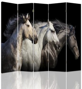 Gario Paraván Három ló Méret: 180 x 170 cm, Kivitelezés: Klasszikus paraván