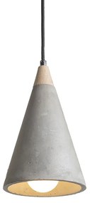 RENDL R12380 HEIDI függő lámpatest, dekoratív beton/fa