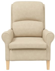 Krém Karosszék Krém Szövet és Fa Standard Ergonomikus