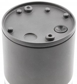 Lámpa Mennyezeti lámpatest RIVEN, aluminium, 102x120, IP54, MAX.35W, kör, grafit