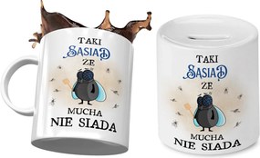 Szomszédnak Bögre Ajándék persely szett fényképes nyomtatással