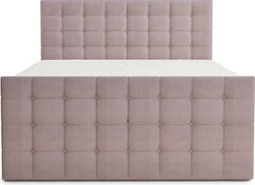 Lila ágyneműtartós boxspring ágy 180x200 cm Tasca – Maison de Rêve