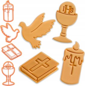 Prémium Közösségi Kekszlyukasztó Formák Elsőáldozás Készlet 4