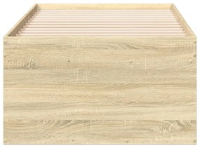 sonoma tölgy kanapéágy fiókkal matrac nélkül 75x190 cm