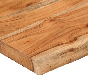 tömör akácfa téglalap alakú fali polc 120 x 20 x 2,5 cm