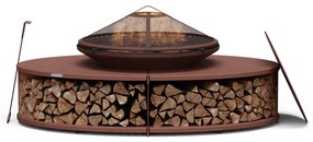 Blumfeldt Firebowl Ebeko 3 az 1-ben, grillsütőként vagy asztalként is használható, grillrács + szikravédő