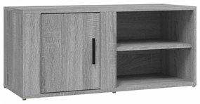 szürke sonoma színű szerelt fa TV-szekrény 80x31,5x36 cm