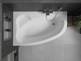 Mexen Westa sarok kád bal 160 x 100 cm, fehér - 560116010001