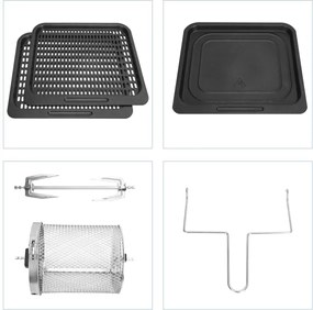 Aigostar forrólevegős sütő 1400W/230V, 12 l, fekete