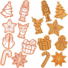 Foremki Prémium mézeskalács/sütemény kiszúrók Karácsonyi Nagy Szett 8 darabos