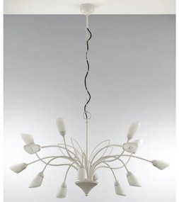 Jupiter 2062 - Láncos csillár GLORIOSA 15xG9/14W/230V krémszínű