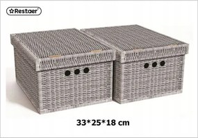 Elegáns dekorációs dobozok 33x25x18 cm ideális tároláshoz