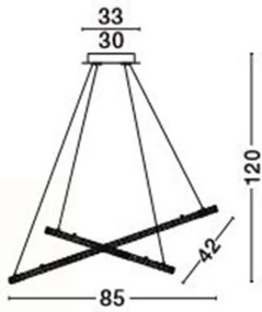 Függeszték Króm CELINE NOVA LUCE 7403002