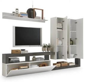 Hamburg TV állvány fehér, oxidált 277 cm