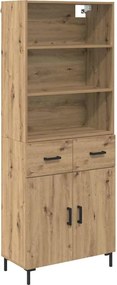 vidaXL Magasfiú fiókkal Artisan tölgy 69,5 x 34 x 180 cm Faanyag