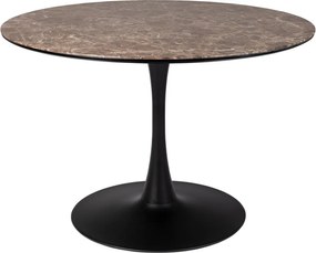 Kerek étkezőasztal márvány dekoros asztallappal ø 110 cm Maru – White Label