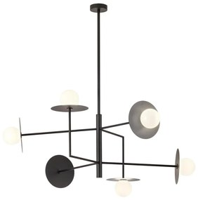 Redo 01-2734 - Csillár rúdon PLATO 6xG9/10W/230V fekete