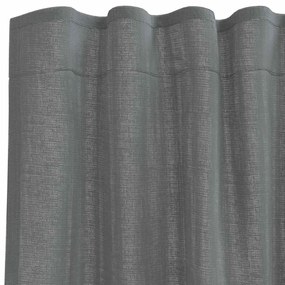 2 db sötétszürke fátyolfüggönyök hurokkal 140x245 cm
