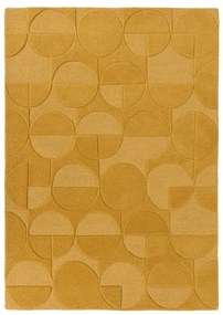 Gigi sárga gyapjú szőnyeg, 200 x 290 cm - Flair Rugs