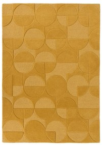 Gigi sárga gyapjú szőnyeg, 160 x 230 cm - Flair Rugs