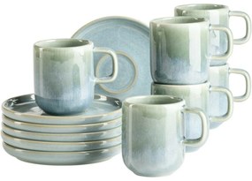 Mäser Espressócsésze-készlet alátétekkel CordeliaAtacama Green, 6+6 db